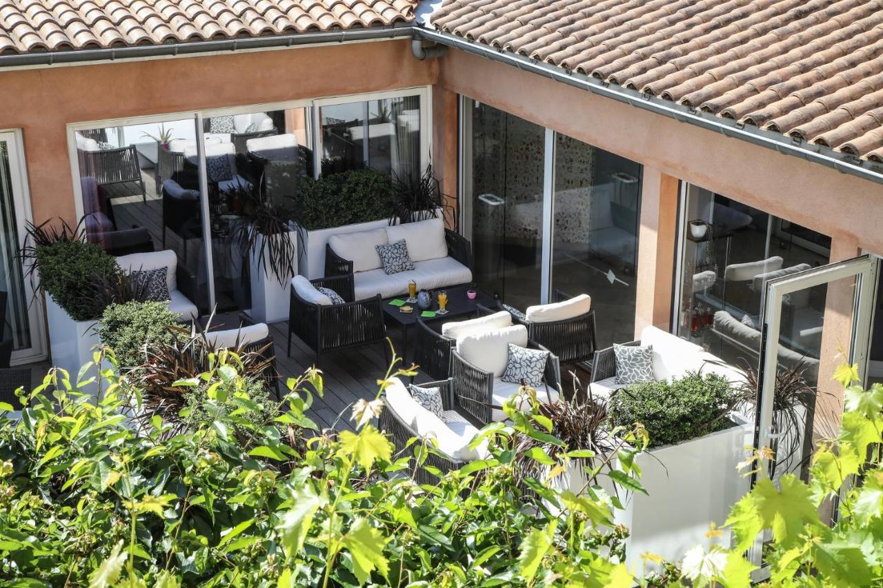 Hotel Le Carré D'Alethius Charmes-sur-Rhone Exterior foto